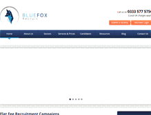Tablet Screenshot of bluefoxrecruit.com